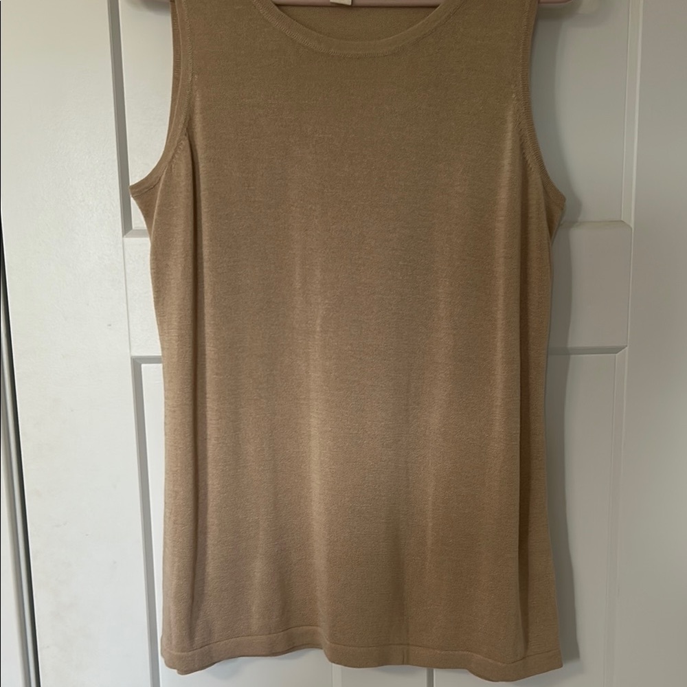 Chico's Tan Sleeveless Tank Top - Picture 4 of 8